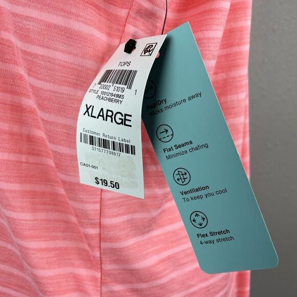 NWT Ideology Athletic V-Neck Top Size XL - Picture 4 of 6